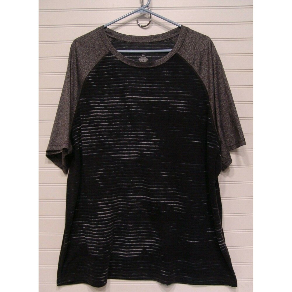 Zone Pro Mens 100% Polyester Black/Gray Shirt Size 2XL